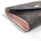 LOUIS VUITTON Trifold wallet M62360 Monogram canvas Brown Monogram Portefeuille Victorine