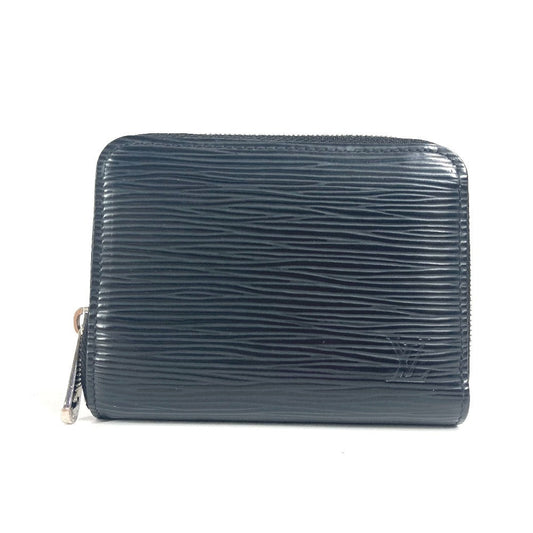 LOUIS VUITTON Coin case M60152 Epi Leather black Epi Zip around purse