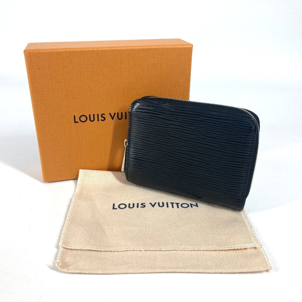LOUIS VUITTON Coin case M60152 Epi Leather black Epi Zip around purse