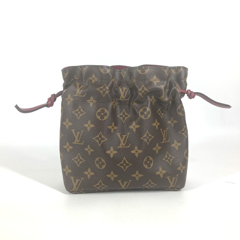 LOUIS VUITTON Pouch M43445 Monogram canvas Brown Monogram Drawstring Bag Posh Noe