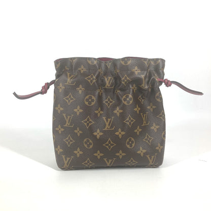 LOUIS VUITTON Pouch M43445 Monogram canvas Brown Monogram Drawstring Bag Posh Noe