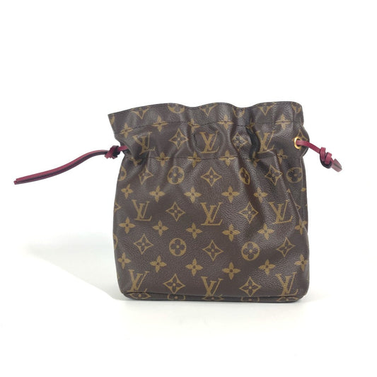 LOUIS VUITTON Pouch M43445 Monogram canvas Brown Monogram Drawstring Bag Posh Noe