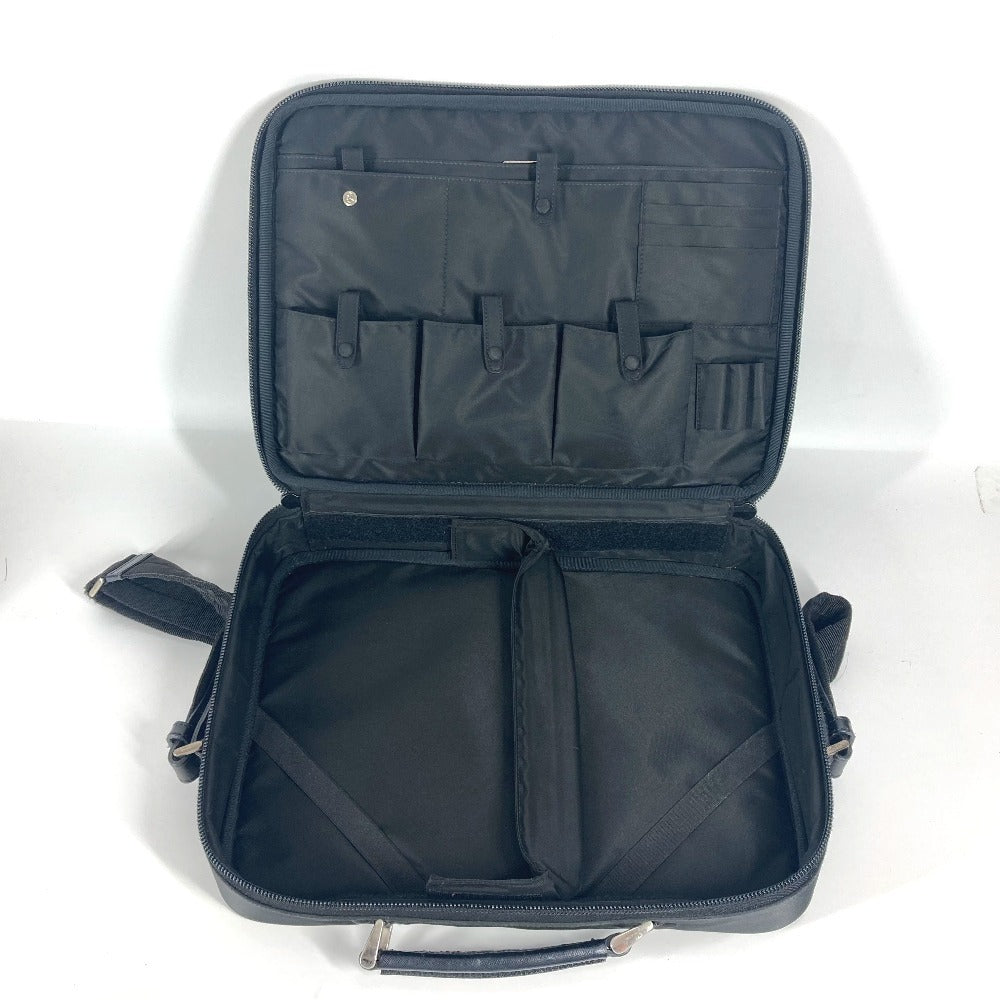 PRADA Shoulder Bag Leather / nylon black Triangle logo plate