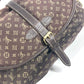 LOUIS VUITTON Shoulder Bag M95227 Monogram Mini-LinCanvas Brown Monogram mini run Saumur 30 Women Used Authentic