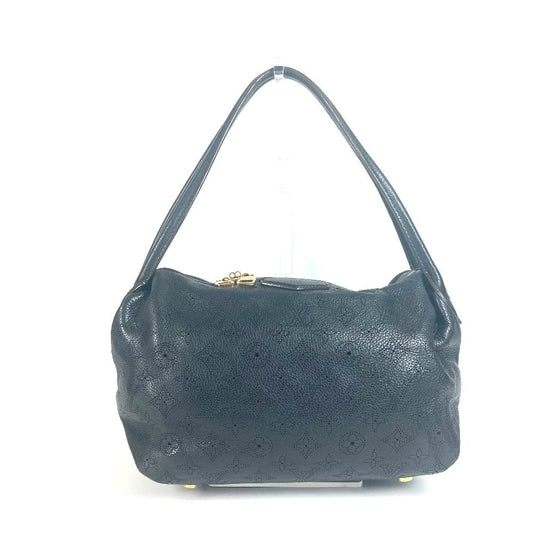 LOUIS VUITTON Shoulder Bag M93814 monogram mahina leather black Monogram Mahina Galatea PM