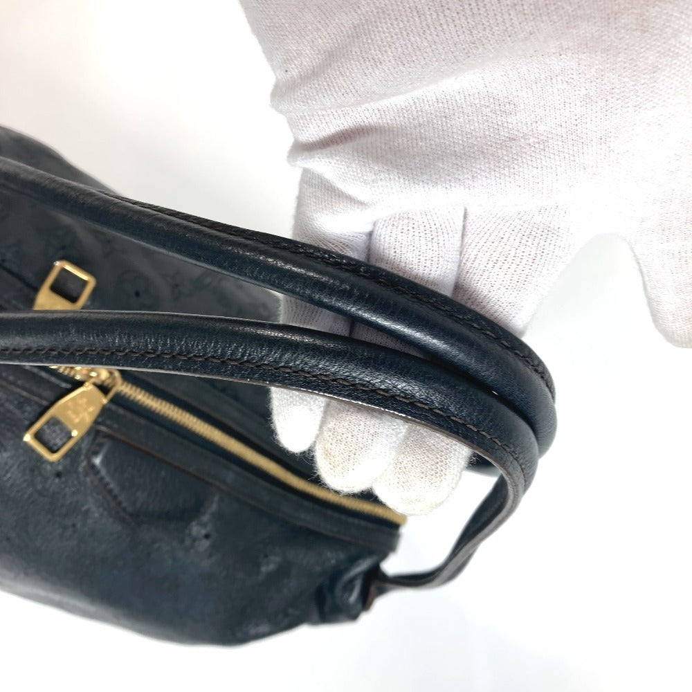 LOUIS VUITTON Shoulder Bag M93814 monogram mahina leather black Monogram Mahina Galatea PM