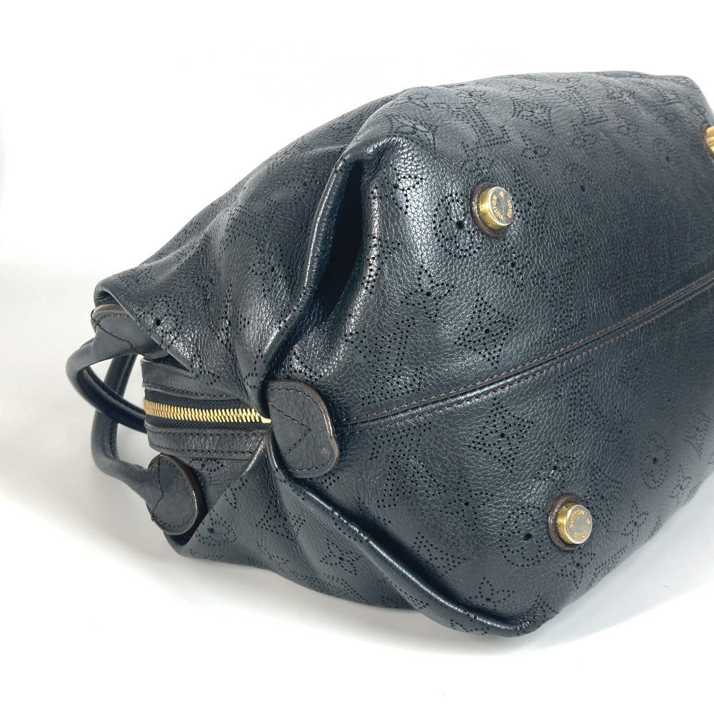 LOUIS VUITTON Shoulder Bag M93814 monogram mahina leather black Monogram Mahina Galatea PM