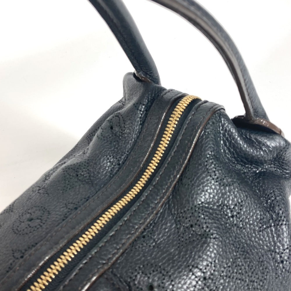 LOUIS VUITTON Shoulder Bag M93814 monogram mahina leather black Monogram Mahina Galatea PM