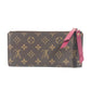 LOUIS VUITTON Long Wallet Purse M61269 Monogram canvas pink Monogram Portefeuille Adele