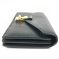 LOUIS VUITTON Long Wallet Purse Calf leather black