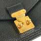 LOUIS VUITTON Long Wallet Purse Calf leather black