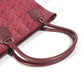CELINE Shoulder Bag PVC / Leather Red type logo Sulky