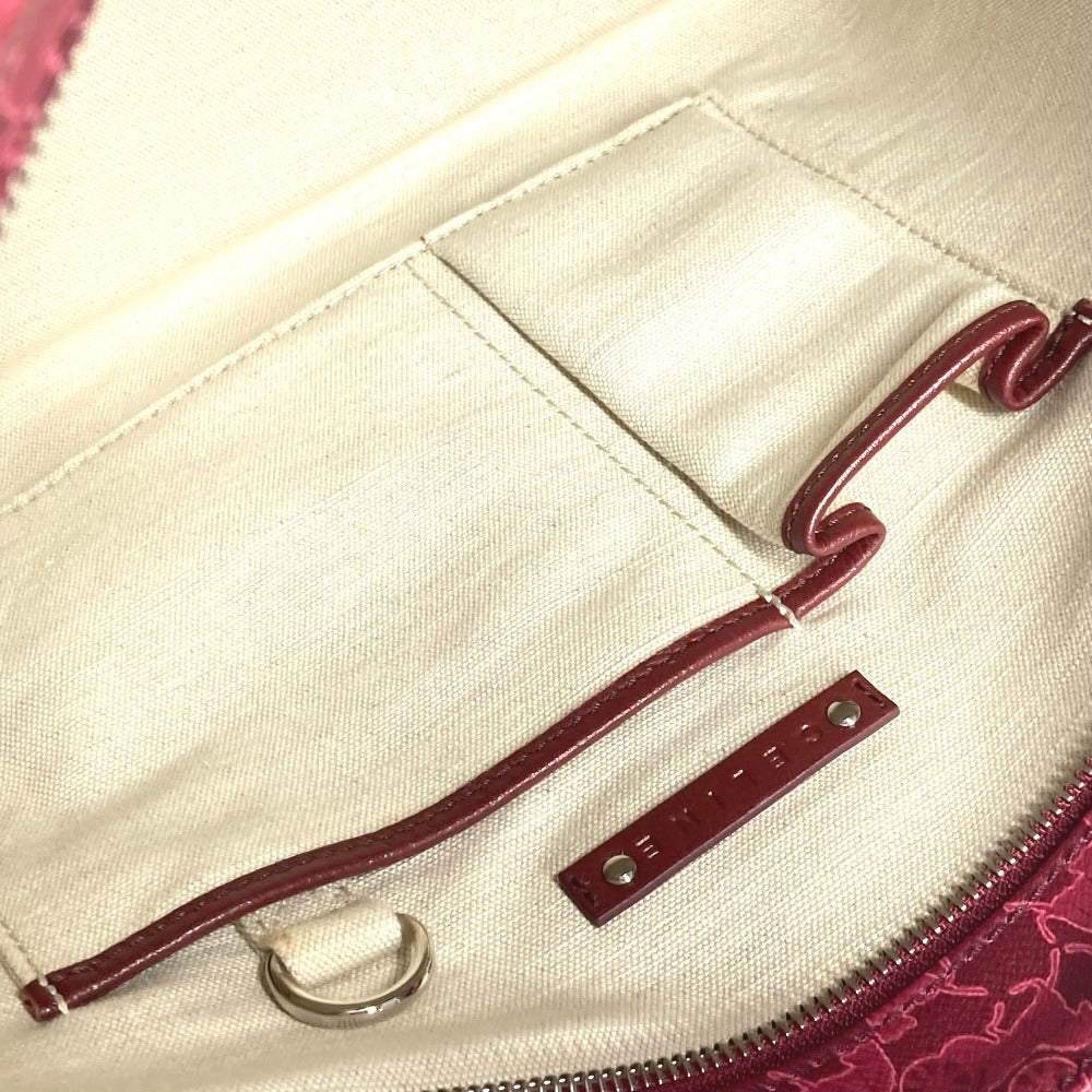 CELINE Shoulder Bag PVC / Leather Red type logo Sulky