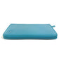 CHANEL Long Wallet Purse leather blue Camellia CC COCO Mark