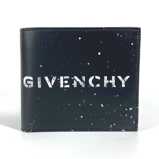 GIVENCHY Folded wallet leather black logo wallet