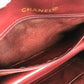 CHANEL Shoulder Bag Jersey, Leather Navy vintage quilting
