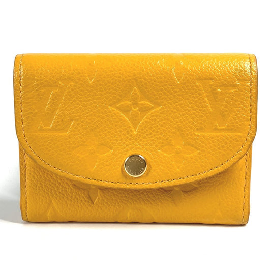LOUIS VUITTON Coin case M11411 Monogram Ann Platt Leather yellow Monogram Ann Platt Portomonet Rosali