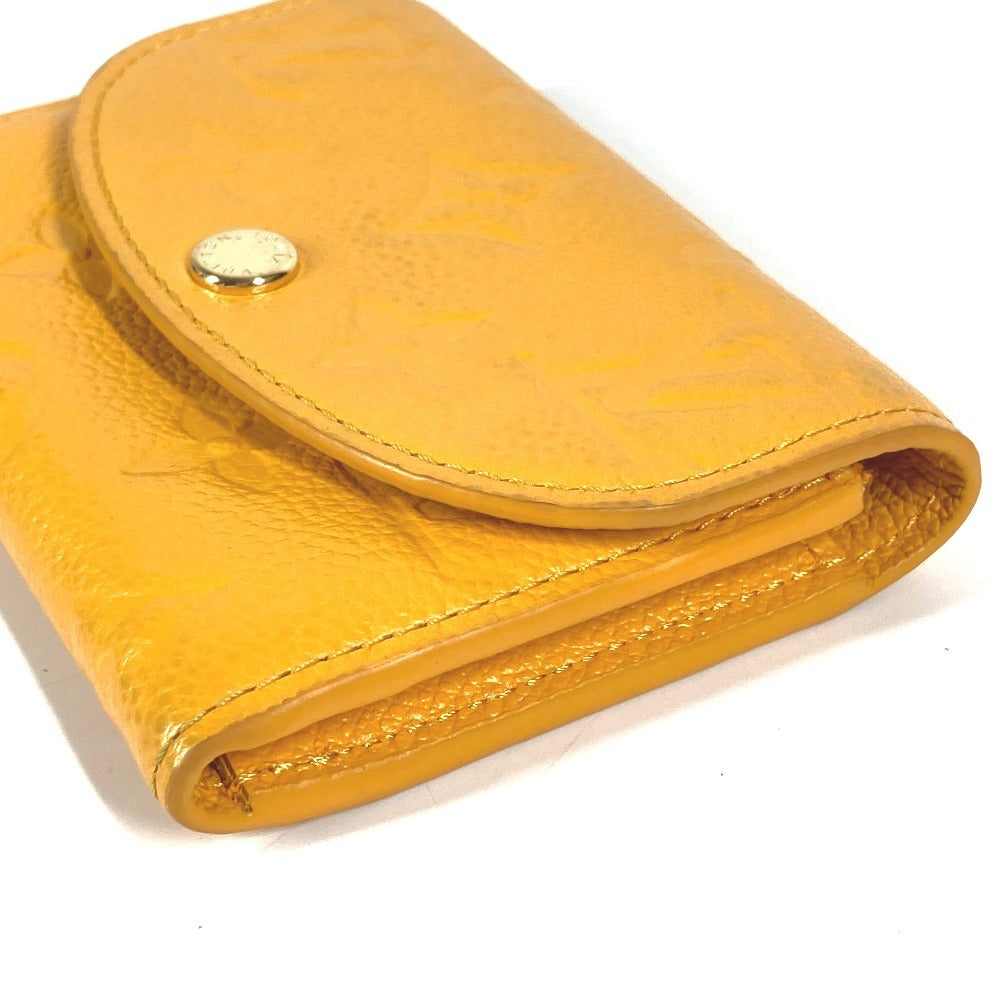 LOUIS VUITTON Coin case M11411 Monogram Ann Platt Leather yellow Monogram Ann Platt Portomonet Rosali