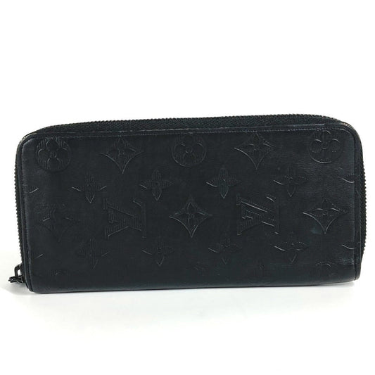 LOUIS VUITTON Long Wallet Purse M62902 Monogram shadow leather black Monogram shadow Zippy Wallet Vertical