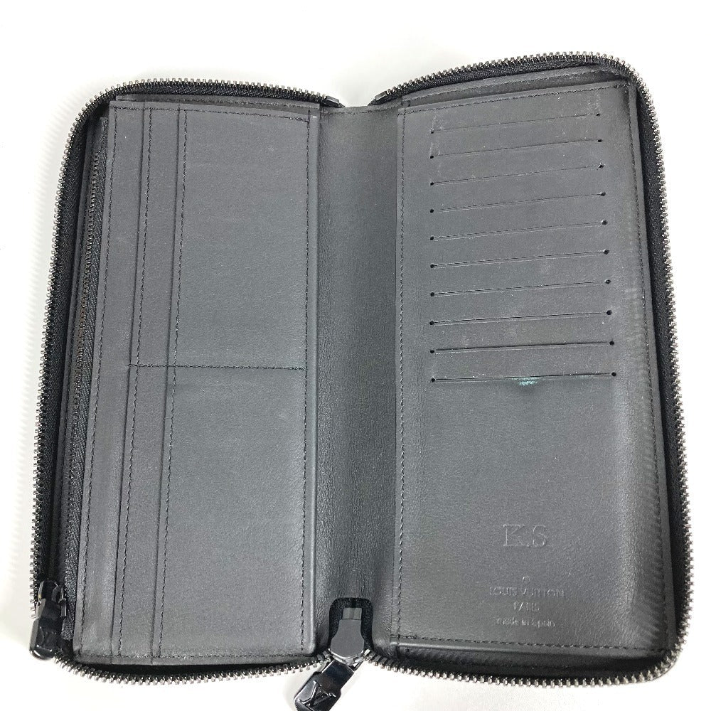 LOUIS VUITTON Long Wallet Purse M62902 Monogram shadow leather black Monogram shadow Zippy Wallet Vertical