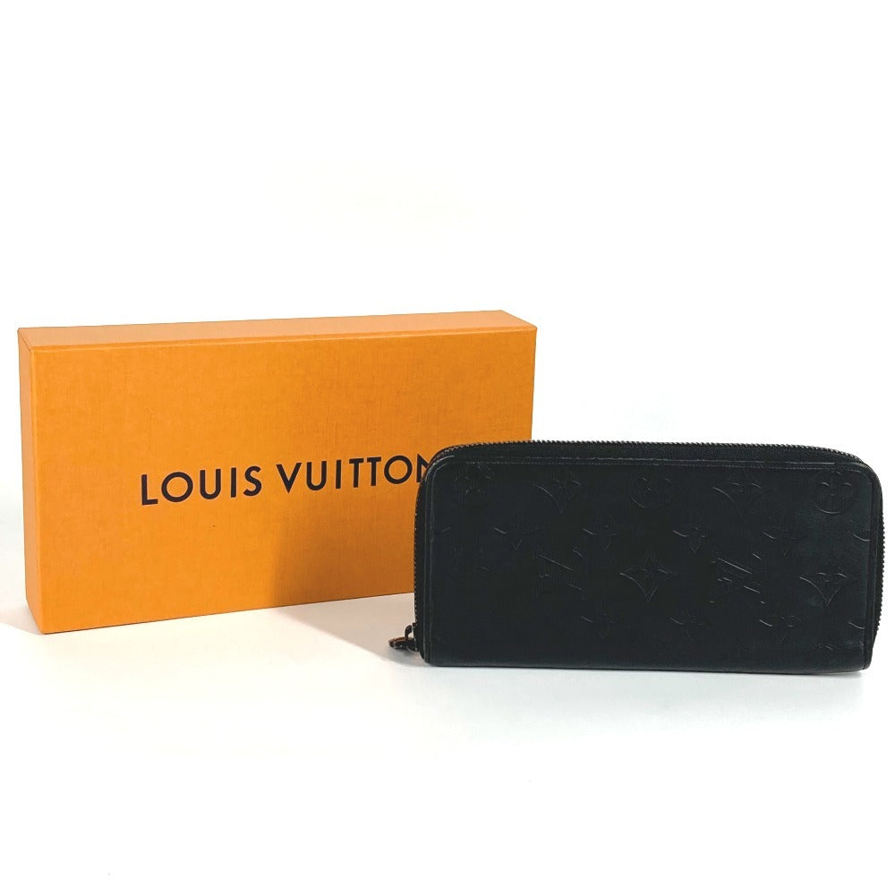 LOUIS VUITTON Long Wallet Purse M62902 Monogram shadow leather black Monogram shadow Zippy Wallet Vertical