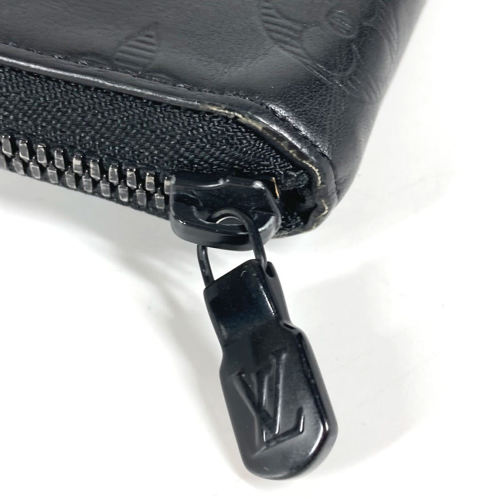 LOUIS VUITTON Long Wallet Purse M62902 Monogram shadow leather black Monogram shadow Zippy Wallet Vertical