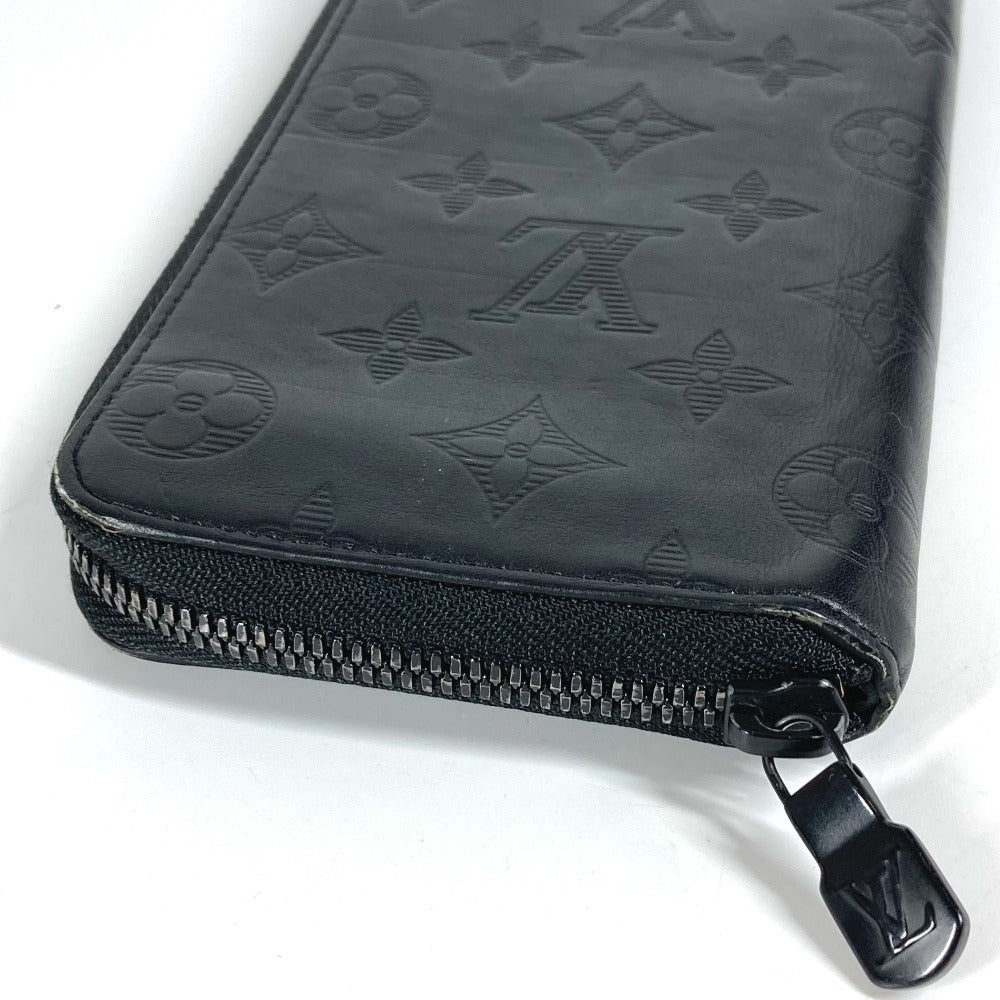 LOUIS VUITTON Long Wallet Purse M62902 Monogram shadow leather black Monogram shadow Zippy Wallet Vertical