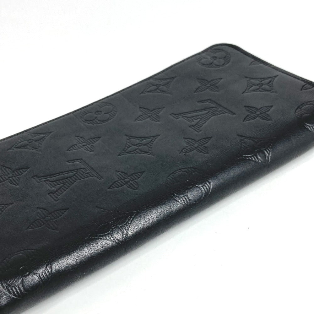 LOUIS VUITTON Long Wallet Purse M62902 Monogram shadow leather black Monogram shadow Zippy Wallet Vertical