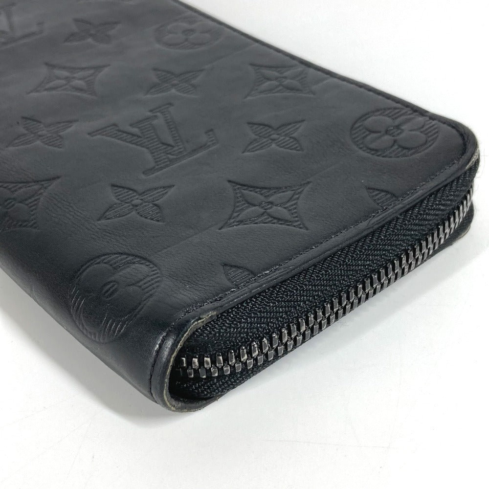 LOUIS VUITTON Long Wallet Purse M62902 Monogram shadow leather black Monogram shadow Zippy Wallet Vertical