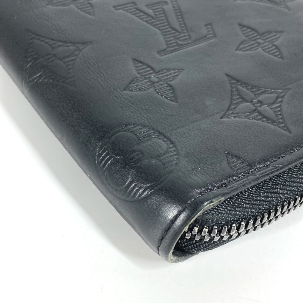 LOUIS VUITTON Long Wallet Purse M62902 Monogram shadow leather black Monogram shadow Zippy Wallet Vertical