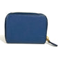 PRADA Coin case 1MM268 saffiano leather blue Safiano logo