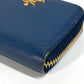 PRADA Coin case 1MM268 saffiano leather blue Safiano logo