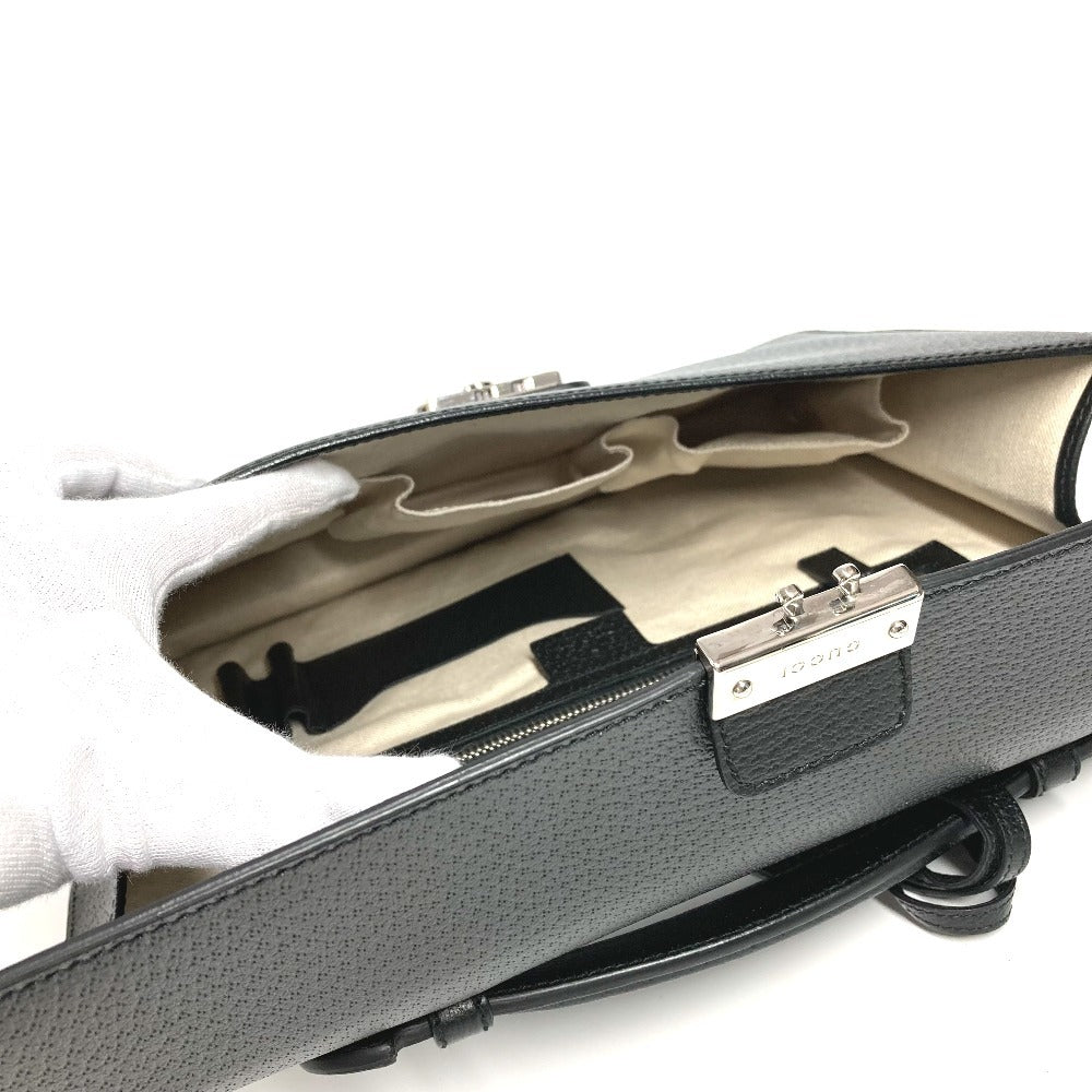 GUCCI Handbag 295256 leather black logo