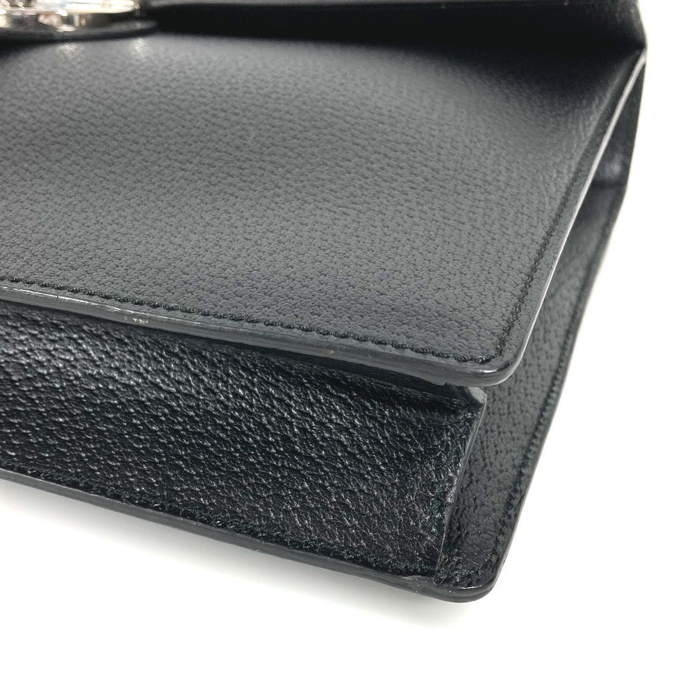 GUCCI Handbag 295256 leather black logo