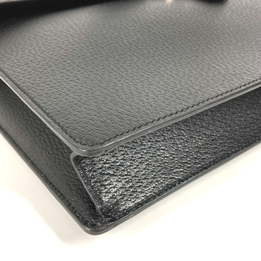 GUCCI Handbag 295256 leather black logo