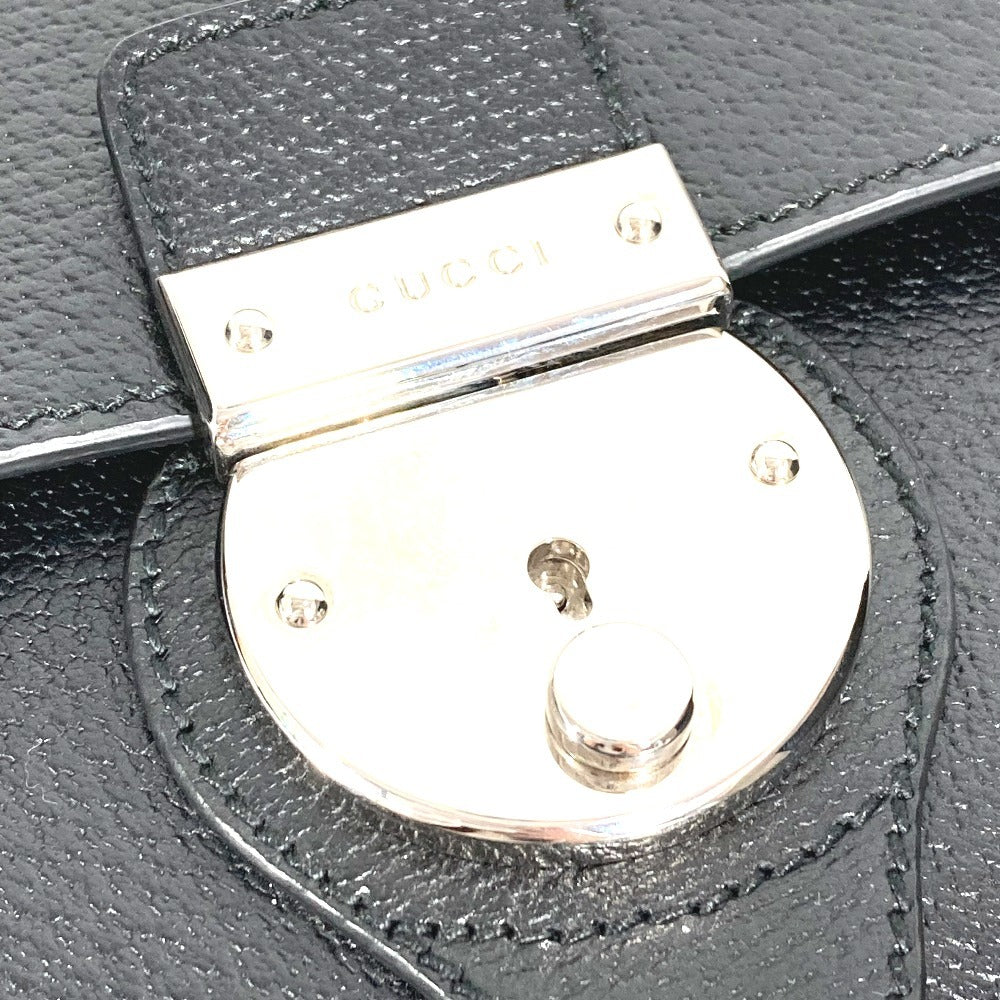 GUCCI Handbag 295256 leather black logo