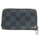 LOUIS VUITTON Coin case N63076 Damier Grafitto Canvas black Damier Grafitte Zip around purse