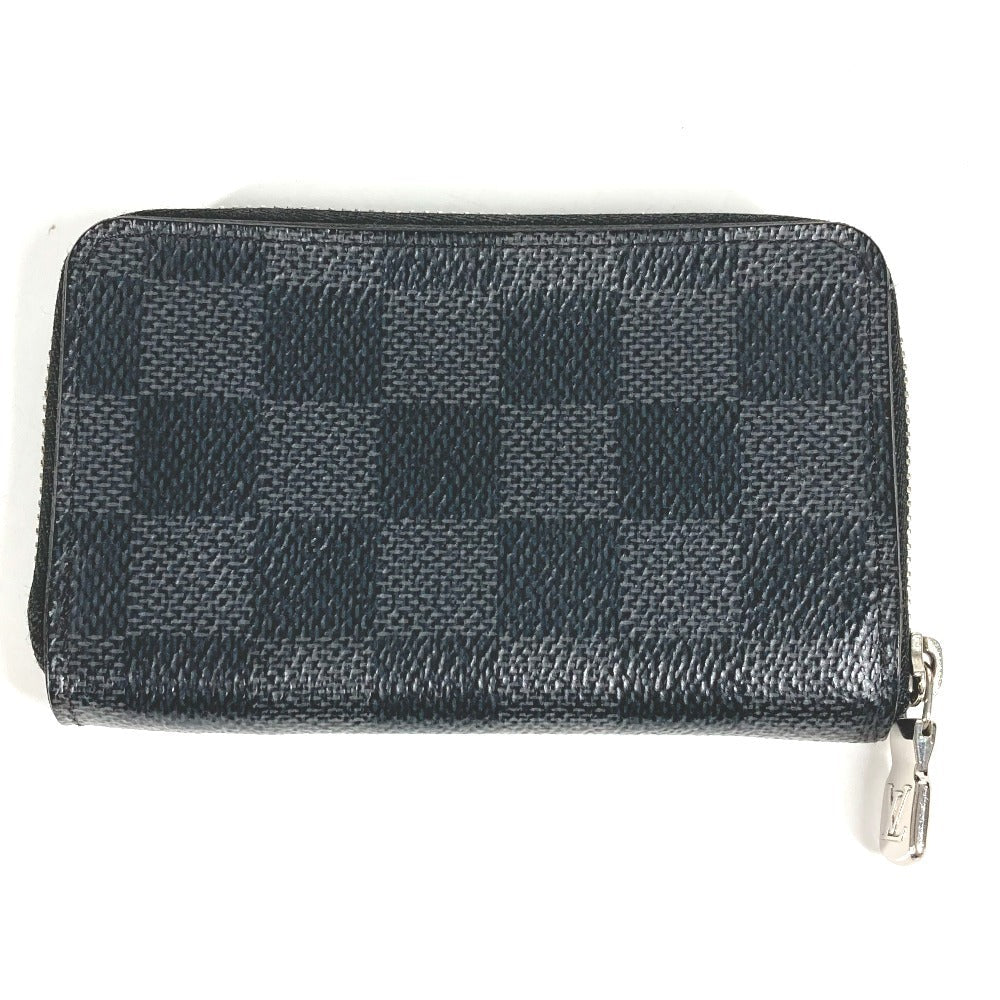 LOUIS VUITTON Coin case N63076 Damier Grafitto Canvas black Damier Grafitte Zip around purse