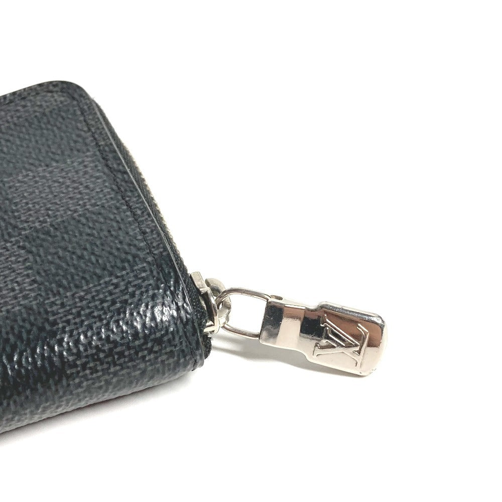 LOUIS VUITTON Coin case N63076 Damier Grafitto Canvas black Damier Grafitte Zip around purse