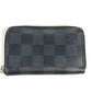 LOUIS VUITTON Coin case N63076 Damier Grafitto Canvas black Damier Grafitte Zip around purse
