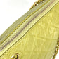 CHANEL Shoulder Bag Caviar skin Light green vintage Matelasse WChain Tote Bag