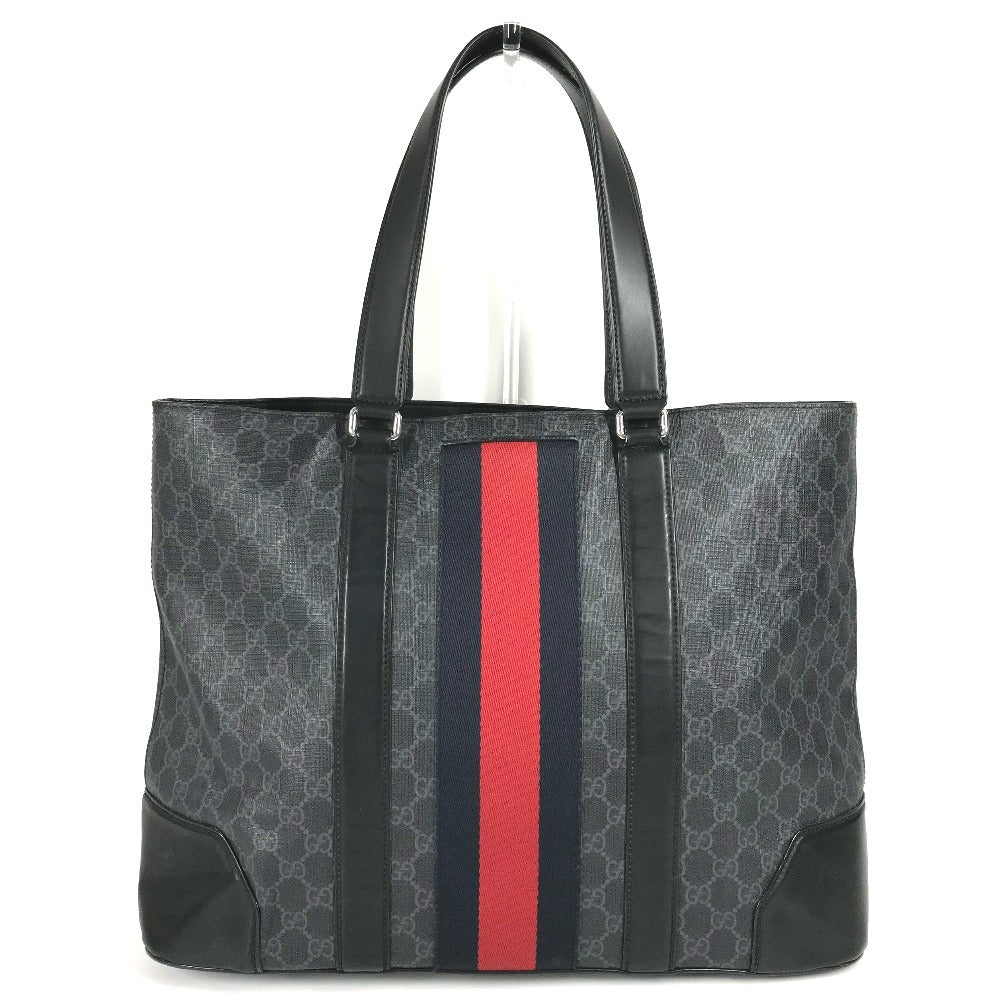 GUCCI Shoulder Bag 495560 GG Supreme canvas, leather black GG Supreme Shelly Line