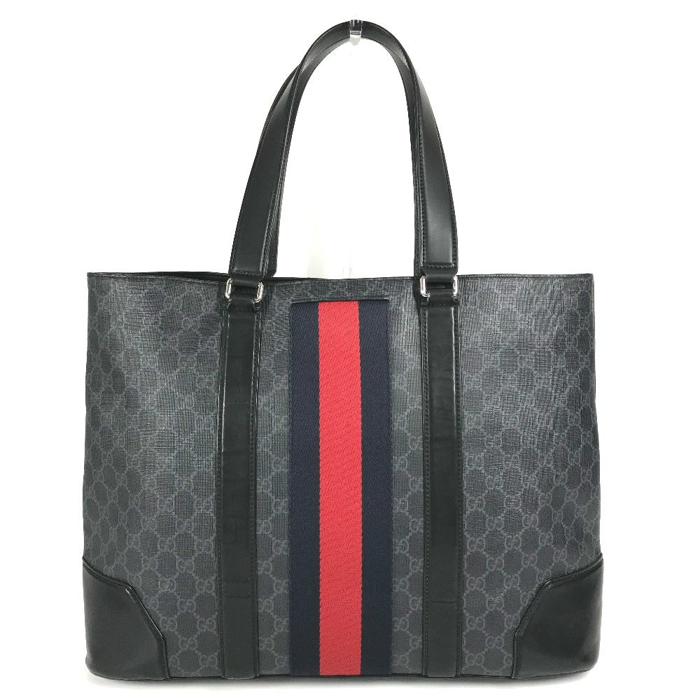 GUCCI Shoulder Bag 495560 GG Supreme canvas, leather black GG Supreme Shelly Line