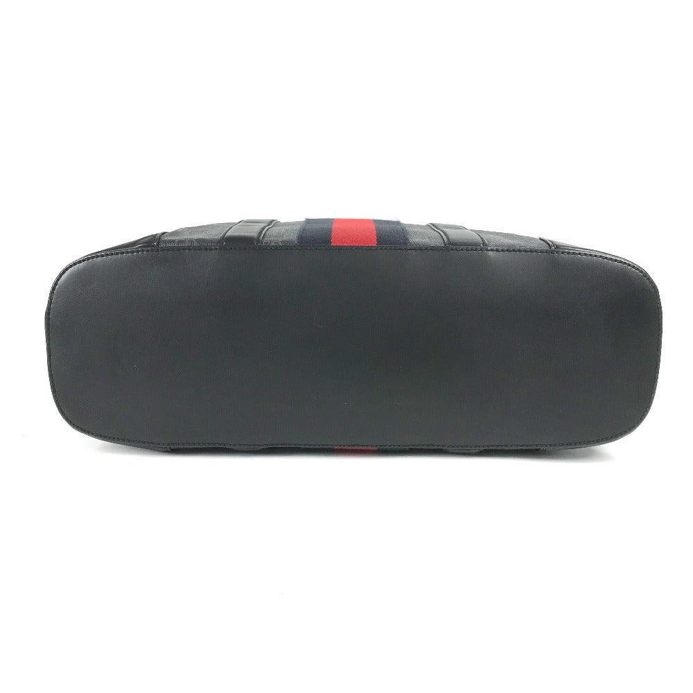 GUCCI Shoulder Bag 495560 GG Supreme canvas, leather black GG Supreme Shelly Line