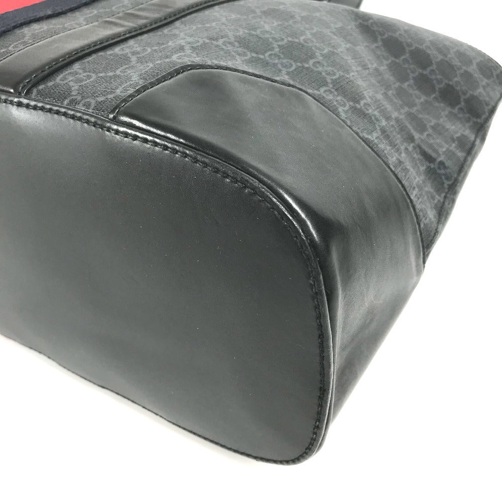 GUCCI Shoulder Bag 495560 GG Supreme canvas, leather black GG Supreme Shelly Line