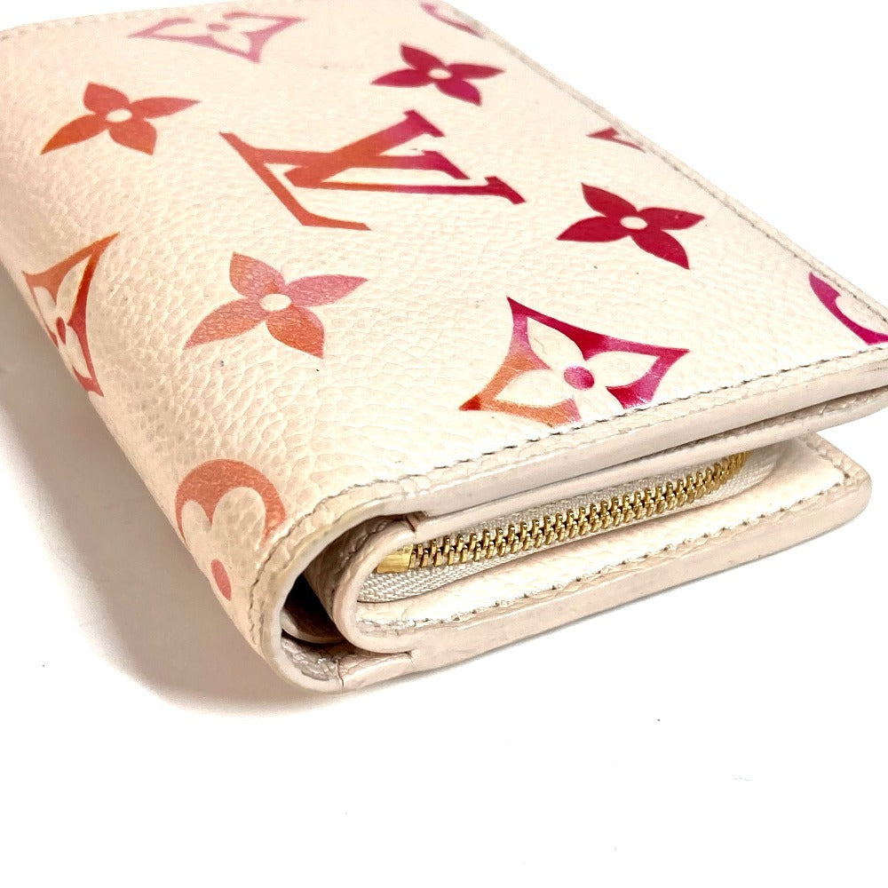 LOUIS VUITTON Folded wallet M83481 Monogram Ann Platt Leather pink Monogram Ann Platt Portefeuille Clare