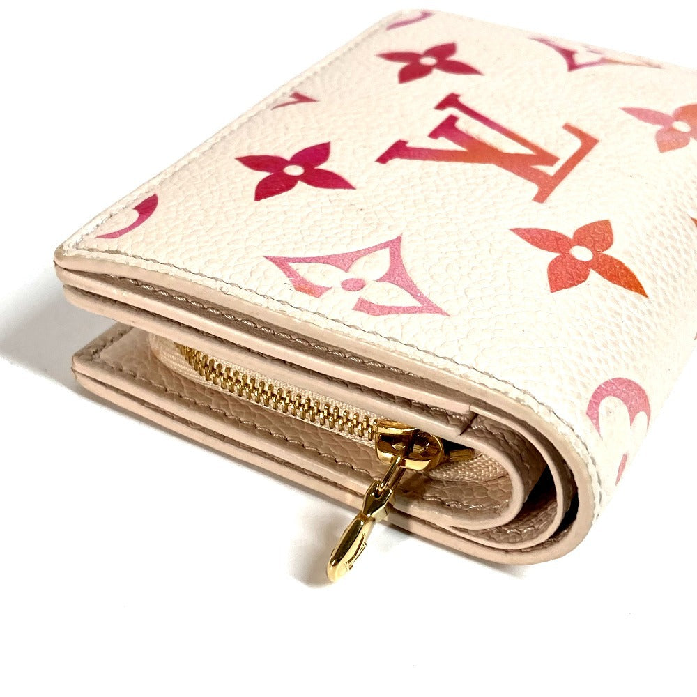 LOUIS VUITTON Folded wallet M83481 Monogram Ann Platt Leather pink Monogram Ann Platt Portefeuille Clare