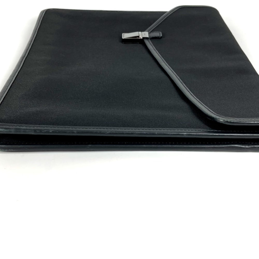 GUCCI Clutch bag 108841 Nylon / leather black logo