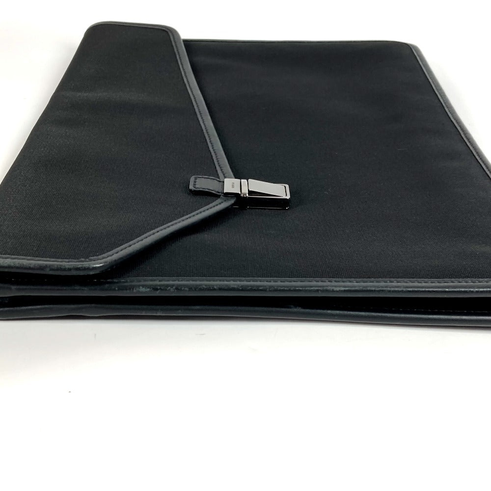 GUCCI Clutch bag 108841 Nylon / leather black logo