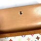 LOUIS VUITTON Long Wallet Purse M92659 Monogram multicolor canvas white Monogram multicolor Porte Tresor International